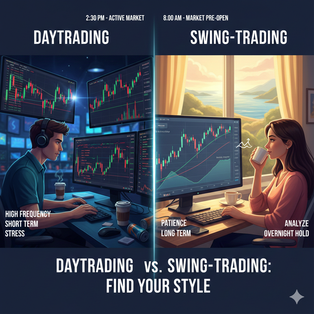 Daytrading vs. Swing-Trading
